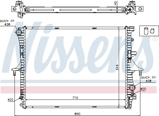 Nissens 65275A - Radiators, Motora dzesēšanas sistēma www.autospares.lv