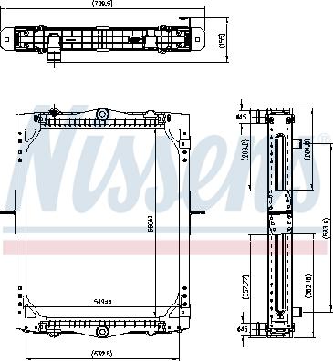 Nissens 606425 - Radiators, Motora dzesēšanas sistēma www.autospares.lv