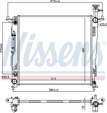 Nissens 606428 - Radiators, Motora dzesēšanas sistēma www.autospares.lv