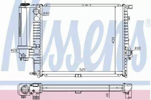 Nissens 60615A - Radiators, Motora dzesēšanas sistēma www.autospares.lv