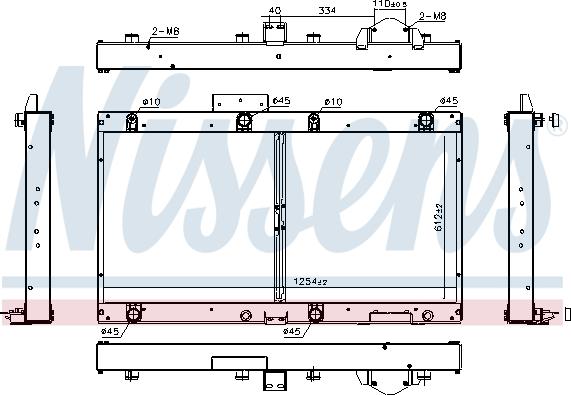 Nissens 606364 - Radiators, Motora dzesēšanas sistēma www.autospares.lv