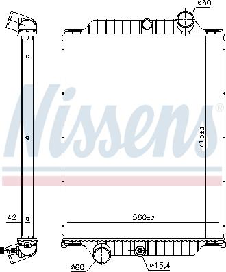 Nissens 6063660 - Radiators, Motora dzesēšanas sistēma www.autospares.lv