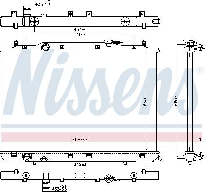 Nissens 606314 - Radiators, Motora dzesēšanas sistēma www.autospares.lv