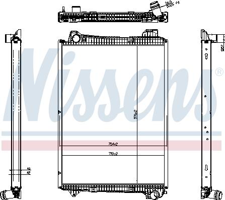 Nissens 606321 - Radiators, Motora dzesēšanas sistēma www.autospares.lv