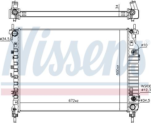 Nissens 606256 - Radiators, Motora dzesēšanas sistēma www.autospares.lv