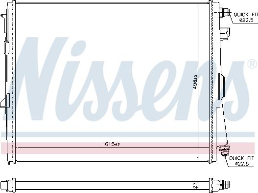 Nissens 606784 - Radiators, Motora dzesēšanas sistēma www.autospares.lv