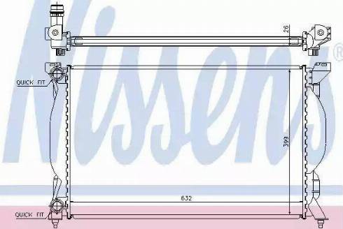 Nissens 60304 - Радиатор, охлаждение двигателя www.autospares.lv