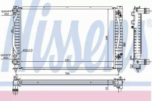 Nissens 60229A - Radiators, Motora dzesēšanas sistēma www.autospares.lv