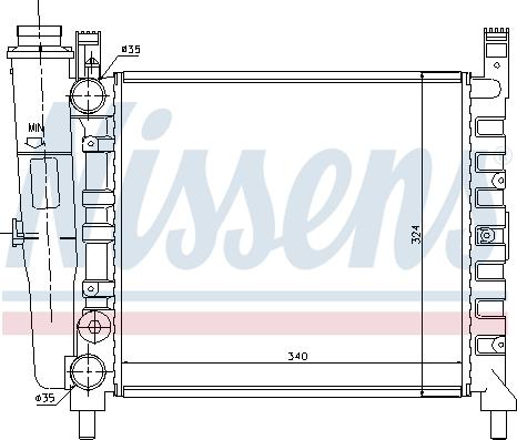 Nissens 61929 - Radiators, Motora dzesēšanas sistēma www.autospares.lv