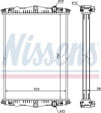 Nissens 614440 - Radiators, Motora dzesēšanas sistēma www.autospares.lv