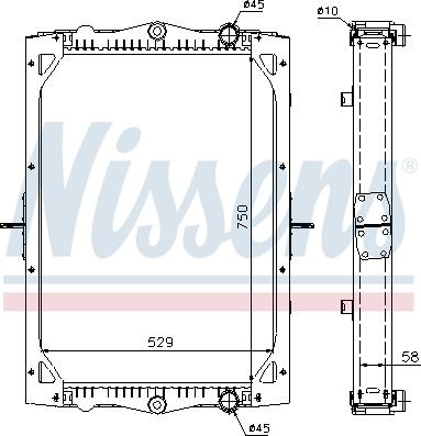 Nissens 61444A - Radiators, Motora dzesēšanas sistēma www.autospares.lv