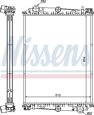 Nissens 614400 - Radiators, Motora dzesēšanas sistēma www.autospares.lv