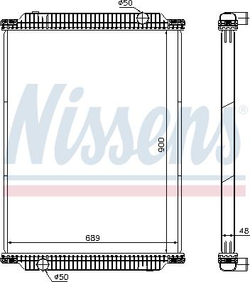 Nissens 61448 - Radiators, Motora dzesēšanas sistēma www.autospares.lv