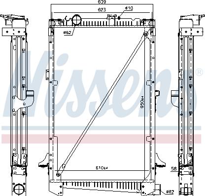 Nissens 61442A - Radiators, Motora dzesēšanas sistēma www.autospares.lv