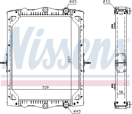 Nissens 61452 - Radiators, Motora dzesēšanas sistēma www.autospares.lv