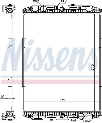 Nissens 614190 - Radiators, Motora dzesēšanas sistēma www.autospares.lv