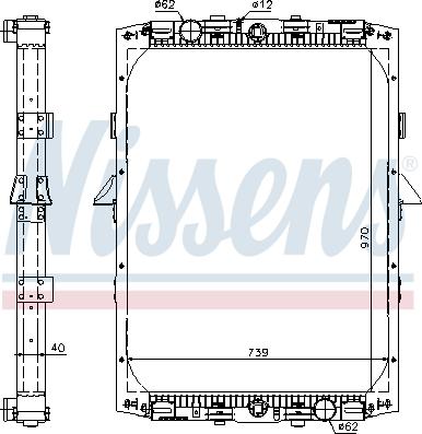 Nissens 61419A - Radiators, Motora dzesēšanas sistēma www.autospares.lv