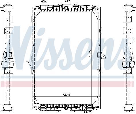 Nissens 61417A - Radiators, Motora dzesēšanas sistēma www.autospares.lv