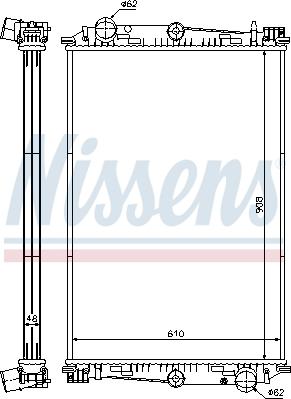 Nissens 614270 - Radiators, Motora dzesēšanas sistēma www.autospares.lv