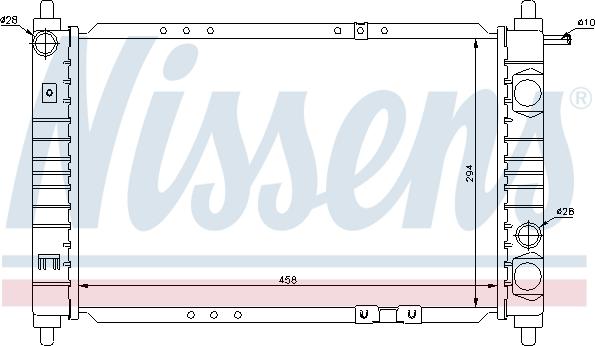 Nissens 61653 - Radiators, Motora dzesēšanas sistēma www.autospares.lv