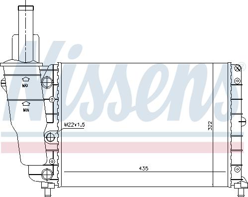 Nissens 61856 - Radiators, Motora dzesēšanas sistēma www.autospares.lv