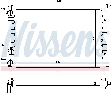 Nissens 694676 - Radiators, Motora dzesēšanas sistēma www.autospares.lv