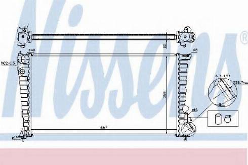 Nissens 61315A - Radiators, Motora dzesēšanas sistēma www.autospares.lv