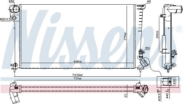 Nissens 692575 - Radiators, Motora dzesēšanas sistēma www.autospares.lv