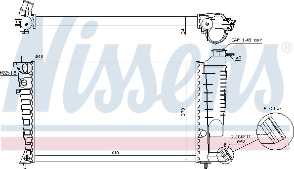 Nissens 61318A - Radiators, Motora dzesēšanas sistēma www.autospares.lv