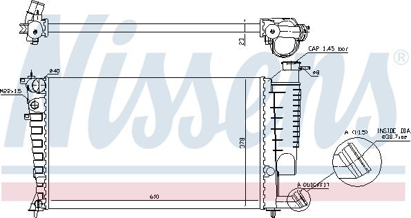 Nissens 690334 - Radiators, Motora dzesēšanas sistēma www.autospares.lv