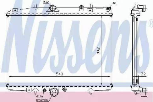 Nissens 61292 - Radiators, Motora dzesēšanas sistēma www.autospares.lv