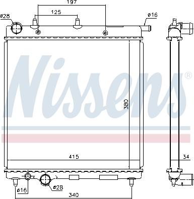 Nissens 693626 - Radiators, Motora dzesēšanas sistēma www.autospares.lv