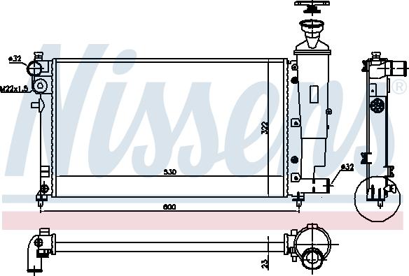 Nissens 690668 - Radiators, Motora dzesēšanas sistēma www.autospares.lv