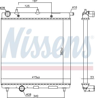 Nissens 693630 - Radiators, Motora dzesēšanas sistēma www.autospares.lv