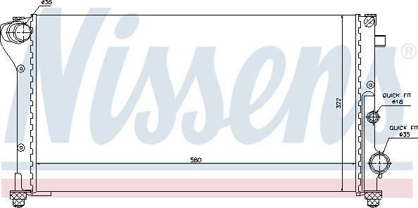 Nissens 696915 - Radiators, Motora dzesēšanas sistēma www.autospares.lv