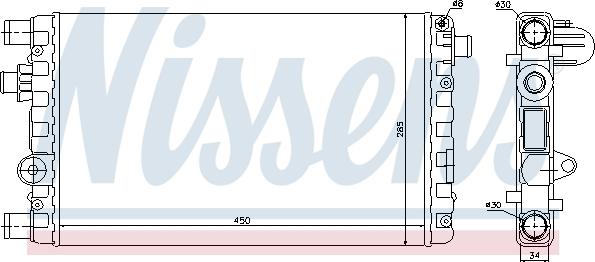 Nissens 694750 - Radiators, Motora dzesēšanas sistēma www.autospares.lv