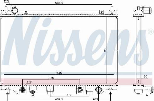 Nissens 68552 - Radiators, Motora dzesēšanas sistēma autospares.lv