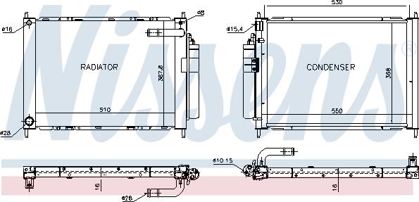 Nissens 68747 - Dzesēšanas modulis www.autospares.lv