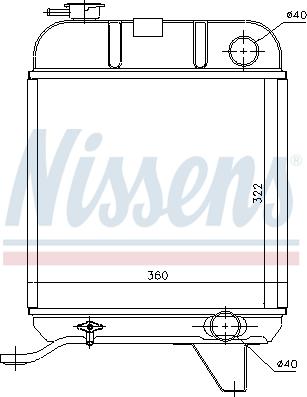 Nissens 63460 - Radiators, Motora dzesēšanas sistēma www.autospares.lv