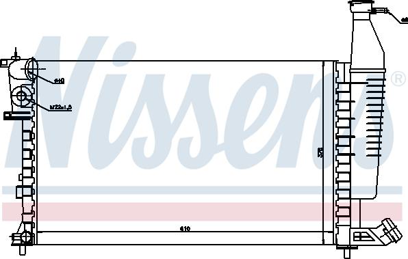 Nissens 697850 - Radiators, Motora dzesēšanas sistēma www.autospares.lv