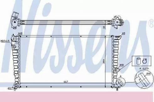 Nissens 63508A - Radiators, Motora dzesēšanas sistēma www.autospares.lv