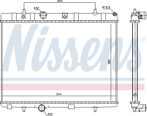 Nissens 690982 - Radiators, Motora dzesēšanas sistēma www.autospares.lv