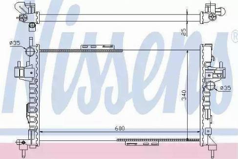 Ava Quality Cooling OL 2380 - Radiators, Motora dzesēšanas sistēma www.autospares.lv