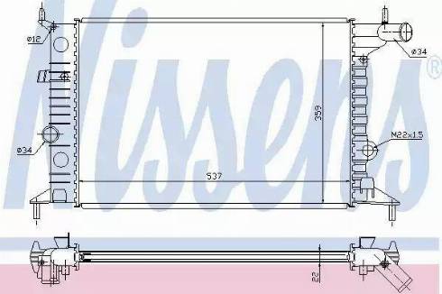 Nissens 63068A - Radiators, Motora dzesēšanas sistēma www.autospares.lv