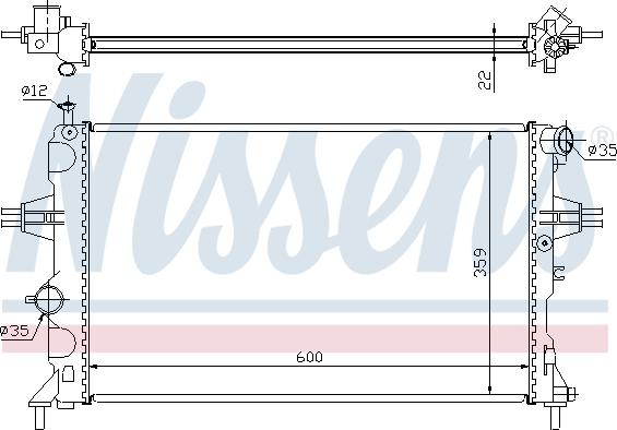 Nissens 691293 - Radiators, Motora dzesēšanas sistēma www.autospares.lv