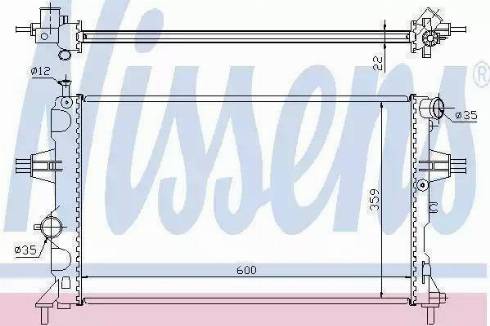 Ava Quality Cooling OL 2254 - Radiators, Motora dzesēšanas sistēma www.autospares.lv