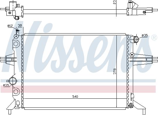 Nissens 699995 - Radiators, Motora dzesēšanas sistēma www.autospares.lv