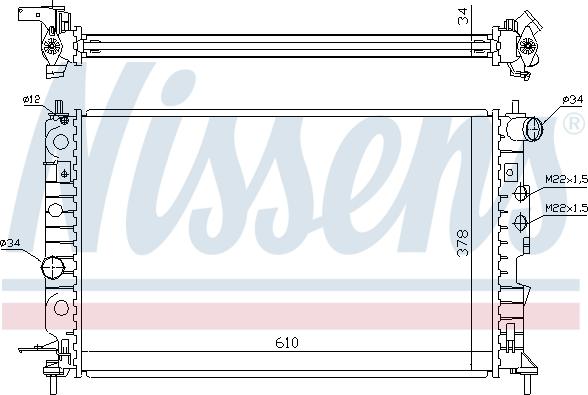 Nissens 699688 - Radiators, Motora dzesēšanas sistēma www.autospares.lv