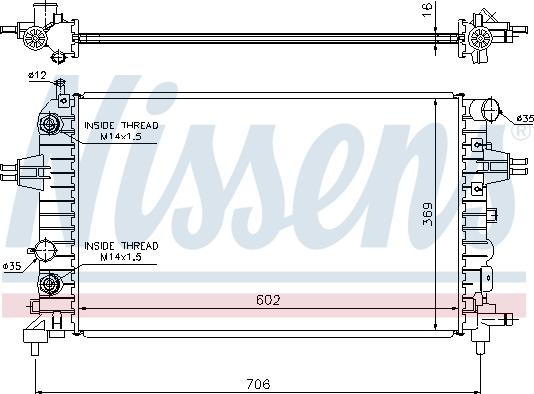 Nissens 699250 - Radiators, Motora dzesēšanas sistēma www.autospares.lv