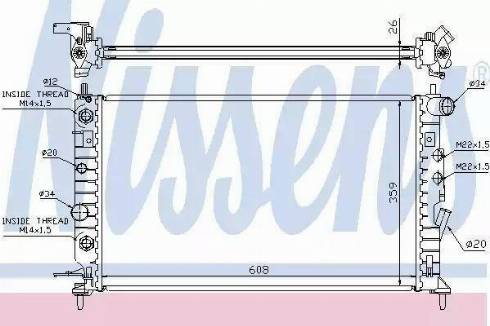 Nissens 63078A - Radiators, Motora dzesēšanas sistēma www.autospares.lv